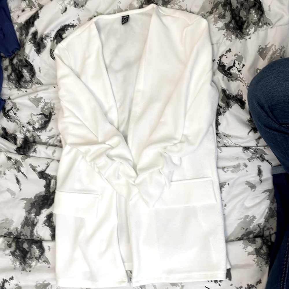 Shein White Blazer